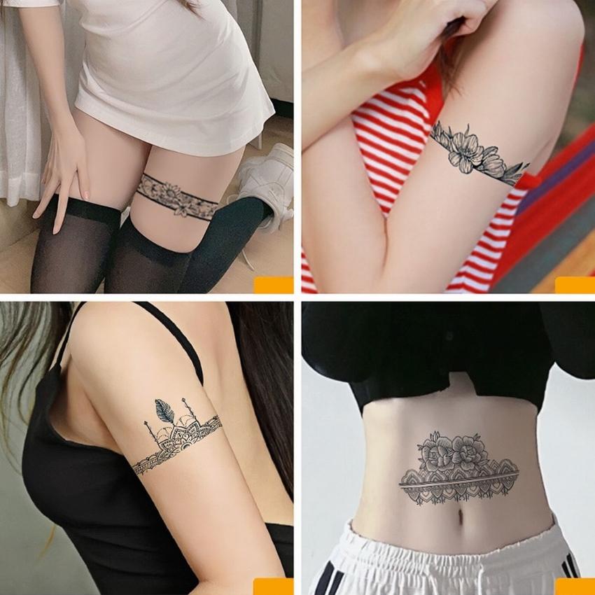 Hình Xăm Dán Tạm Thời 15 Ngày Vòng Tay Thethathuu Chống Nước Chống Cọ Xát Inkaholic 12 x 19cm