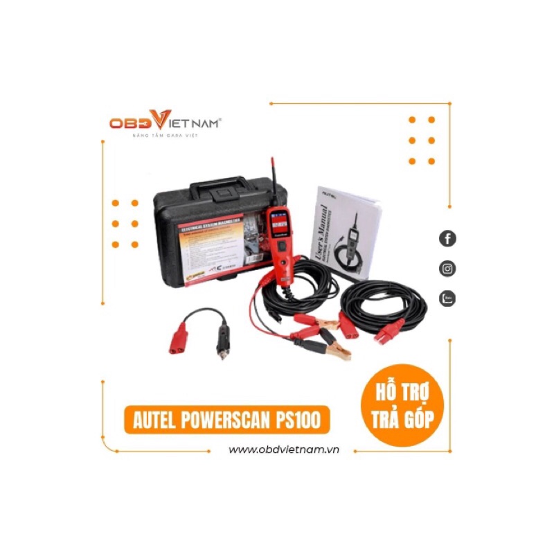 Thiết Bị Kiểm Tra Hệ Thống Điện Autel PowerScan PS100