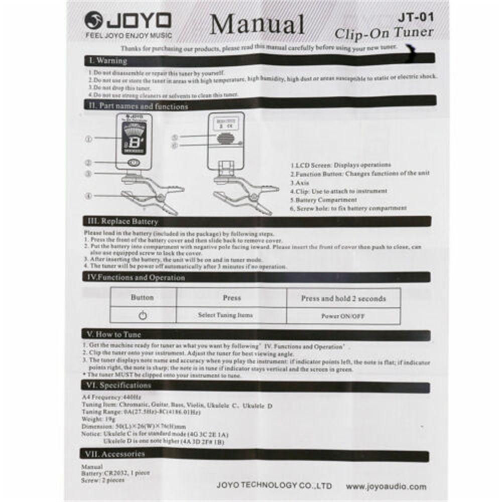 Dụng Cụ ChỉNh ĐàN Guitar / Ukulele ĐiệN LCD