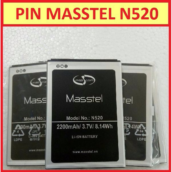 PIN ĐIỆN THOẠI MASSTEL N520 ZIN HÃNG HÀNG NHẬP KHẨU