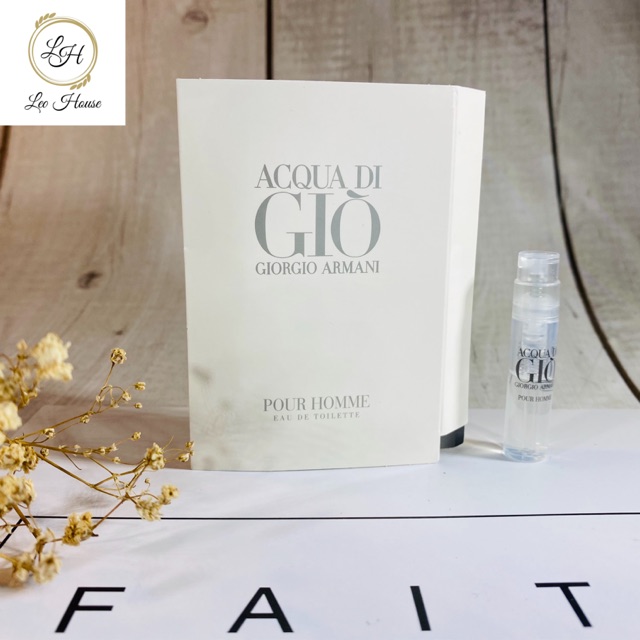 Mẫu thử nước hoa Giorgio Armani Acqua Di Giò Pour Homme EDT 1.2ml