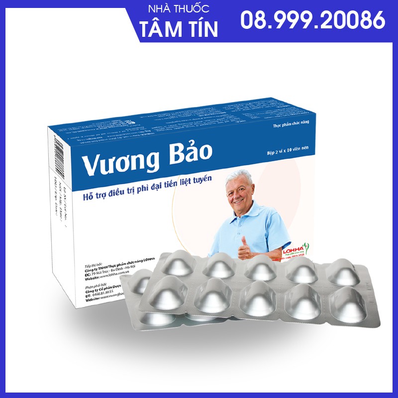 [CHÍNH HÃNG MUA 6 TẶNG 1  ] VƯƠNG BẢO -  HỘP 20 VIÊN