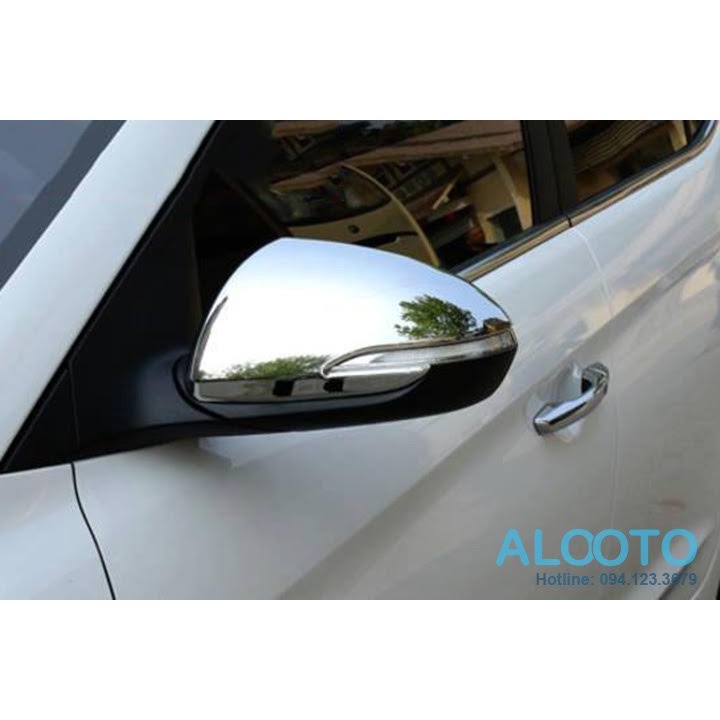 Bộ 2 ốp gáo gương xe Elantra 2016 đến 2023 Mạ Crom/Carbon Cao Cấp chống xước cho xe