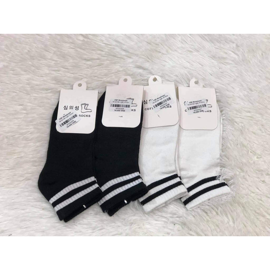Combo 5 Đôi Tất Nam/ Nữ - Vớ Cao Cấp Chống Hôi Chân Kẻ Sọc Ngang Phong Cách Thời Trang Hàn Quốc chính hãng _ TSDL34