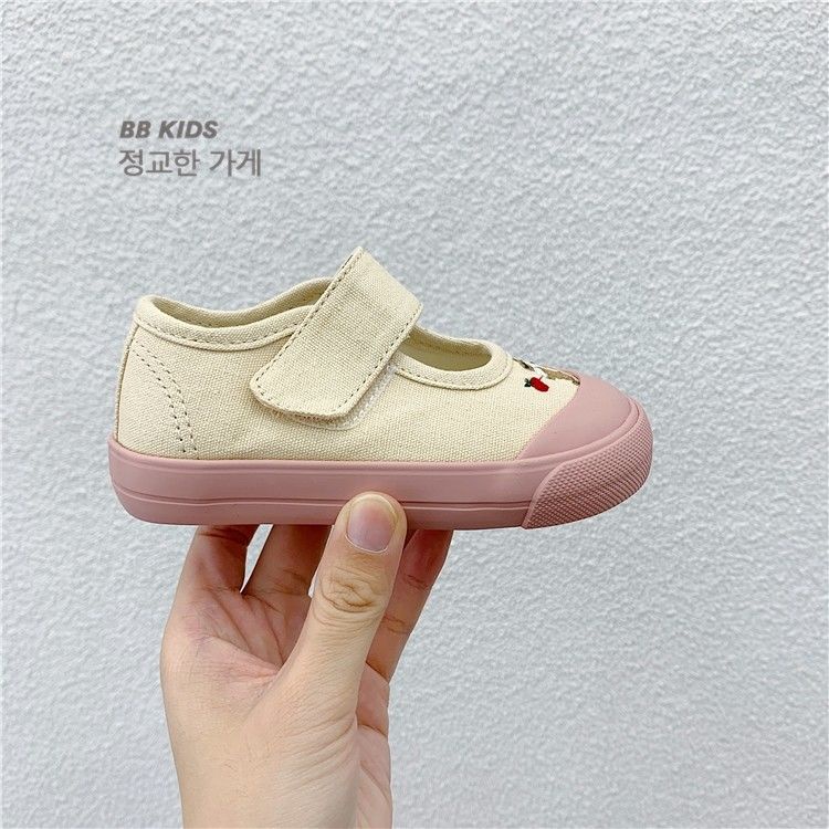 Giày Lười Vải Canvas Đế Mềm Nhẹ Thoải Mái Thời Trang Mùa Xuân Cho Bé Gái