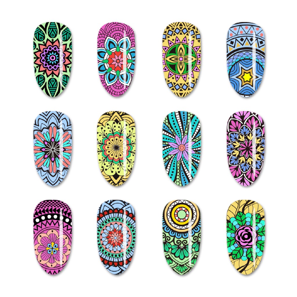 [Hàng mới về] Khuôn dập họa tiết hỗ trợ trang trí móng nghệ thuật tiện dụng chất lượng cao