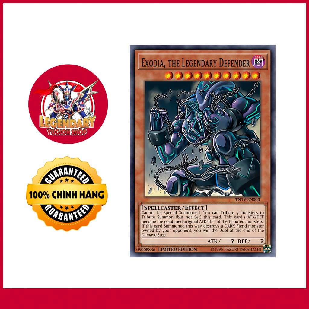 [Thẻ Bài Yugioh Chính Hãng] Exodia, The Legendary Defender