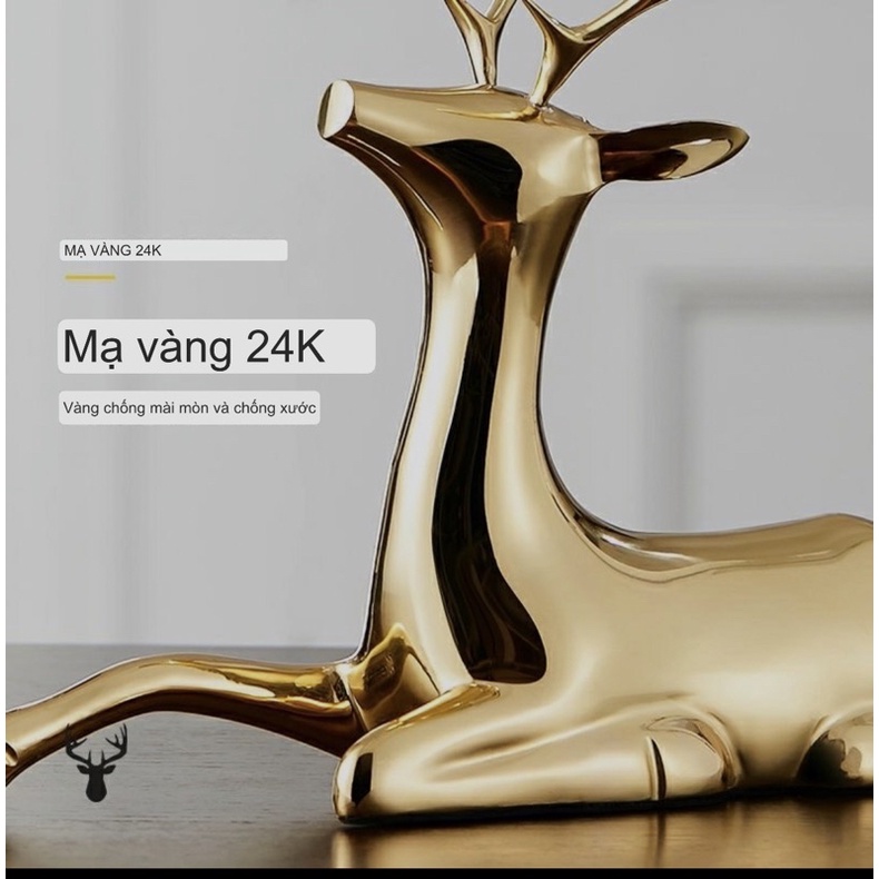 Decor Nai và Cây Tài Lộc đồng nguyên chất. Làm qua tặng Trang trí Tân Gia.