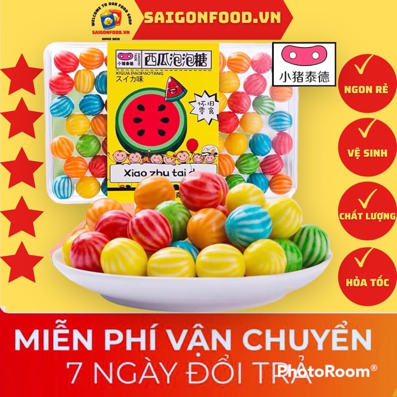 Kẹo Tuổi Thơ Hương Trái Cây Dẻo Thơm - Kẹo Gum Kẹo Cao Su Trái Cây Tổng Hợp Đồ Ăn Vặt Cổng Trường Học Sinh Ăn Là Ghiền