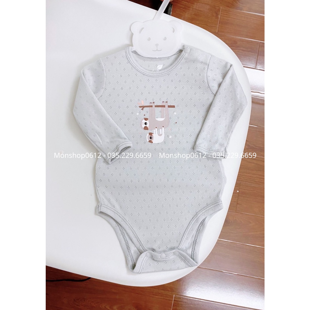 [ LULLABY ] Bộ bodychip dài tay cho bé sơ sinh đến 9 tháng NH339M, NH338M