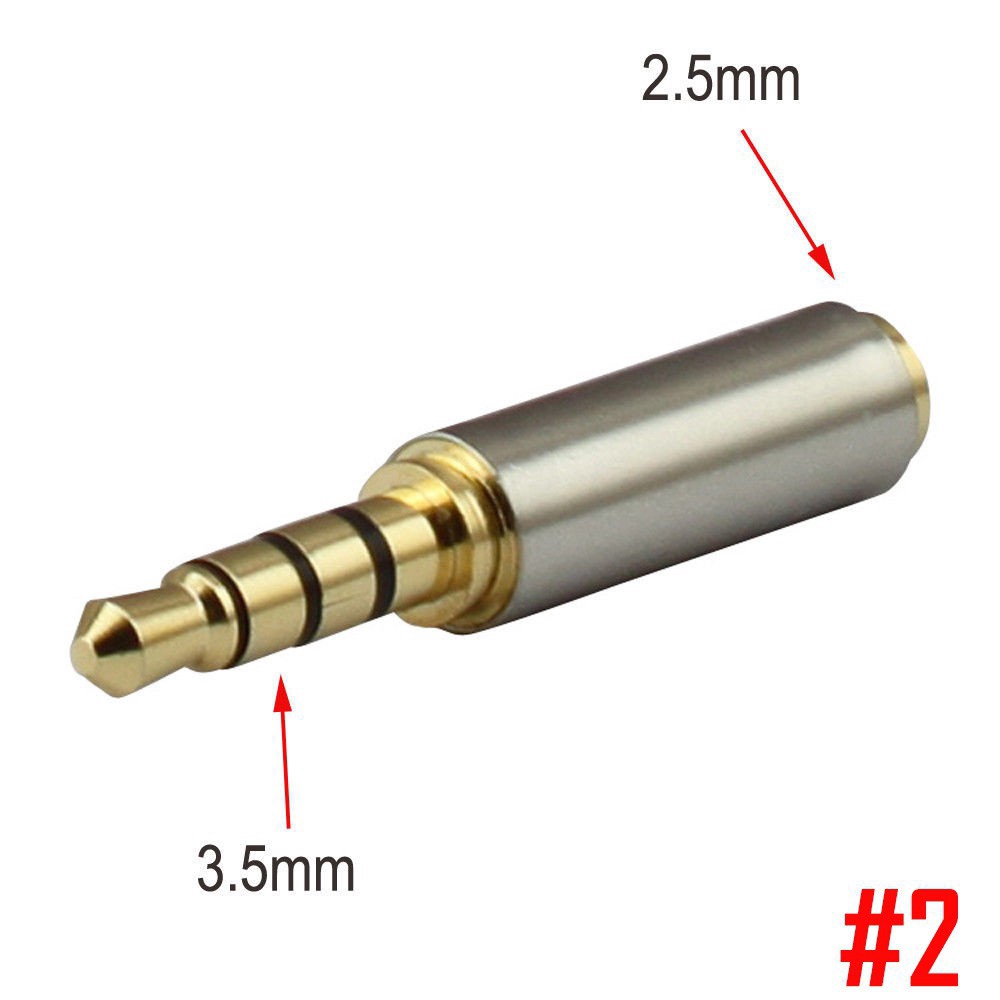 Đầu Nối Chuyển Đổi Từ Jack 3.5mm Sang Lỗ Cắm 2.5mm Hoặc Jack 2.5mm Sang Lỗ Cắm 3.5mm