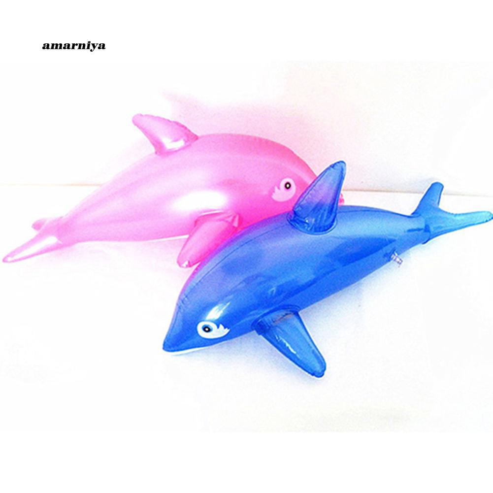 Đồ chơi phao bơm hơi hình chú cá heo dễ thương dành cho bé 50cm