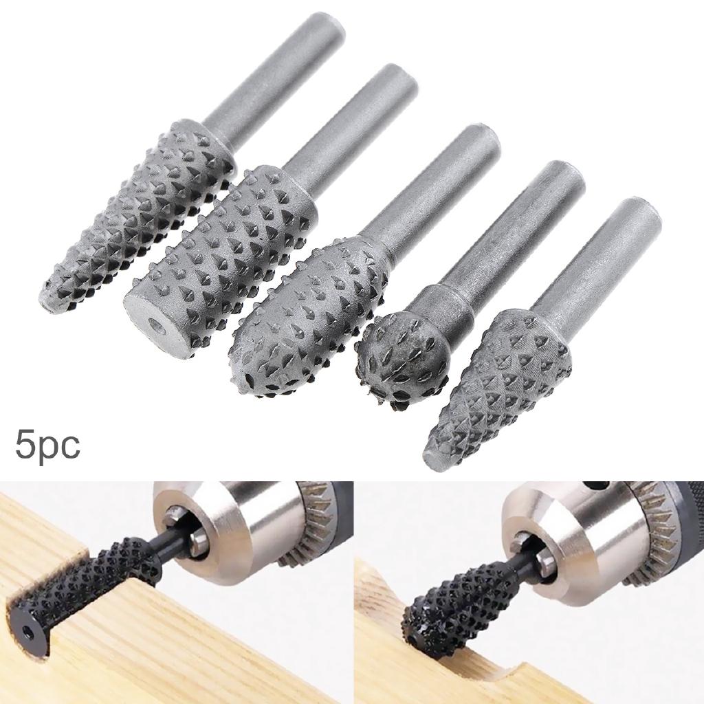 Set 5 mũi mài gỗ chuyên dụng 1 / 4 "