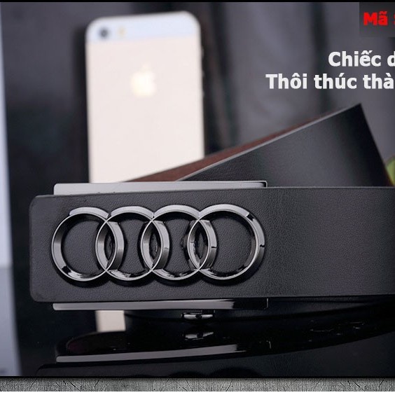 Thắt lưng nam AUDI dây trơn không viền