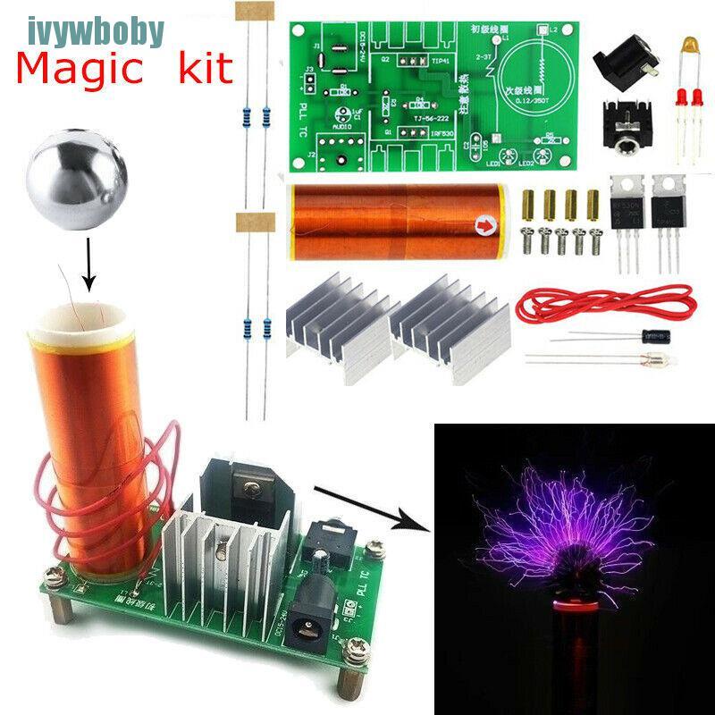 TESLA Bộ Loa Điện Tử Plasma Lõi Plasma Mini DIY
