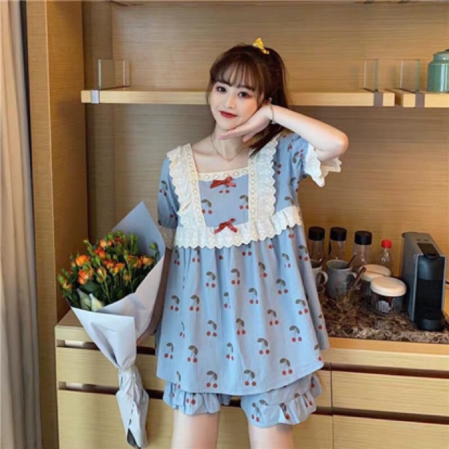 Bộ Ngủ Nữ Dễ Thương Họa Tiết Cherry Chất đẹp Giá sỉ | BigBuy360 - bigbuy360.vn