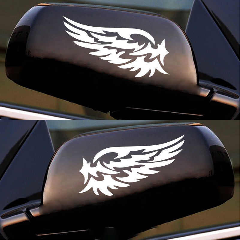 Miếng Dán Trang Trí Xe Hơi Hình Lông Vũ Bằng Vinyl Chống Nước Thời Trang