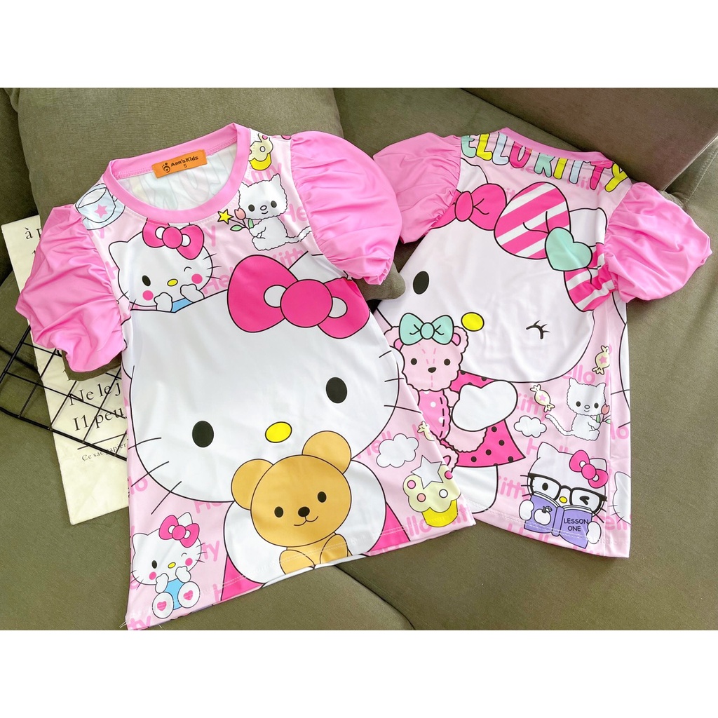 Đầm suông thun lạnh in 3D size cho bé gái từ 12 đến 24kg ngựa pony cho bé