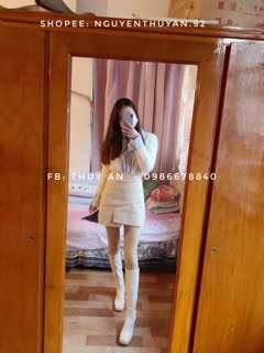 Bốt da cổ chân và dưới gối gót 3cm [VIDEO+ ẢNH THẬT]