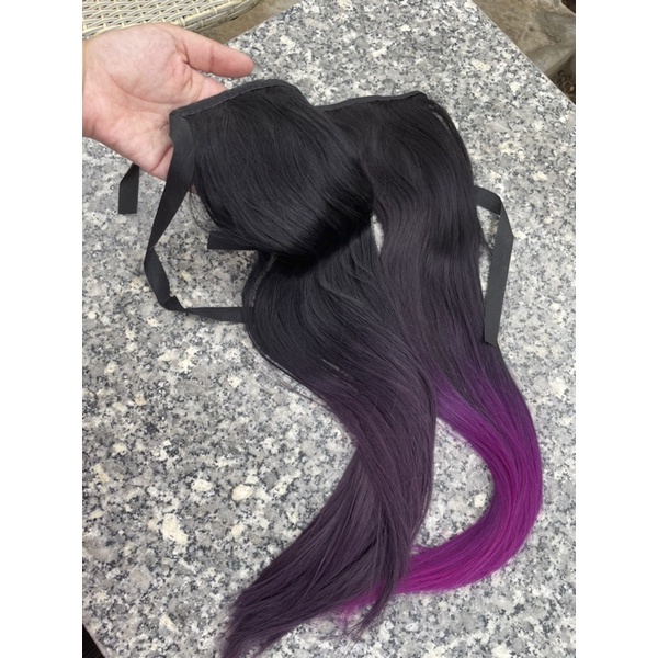 ẢNH THẬT +CLIP - Tóc Cột Nhuộm Ombre (xoăn / thẳng)