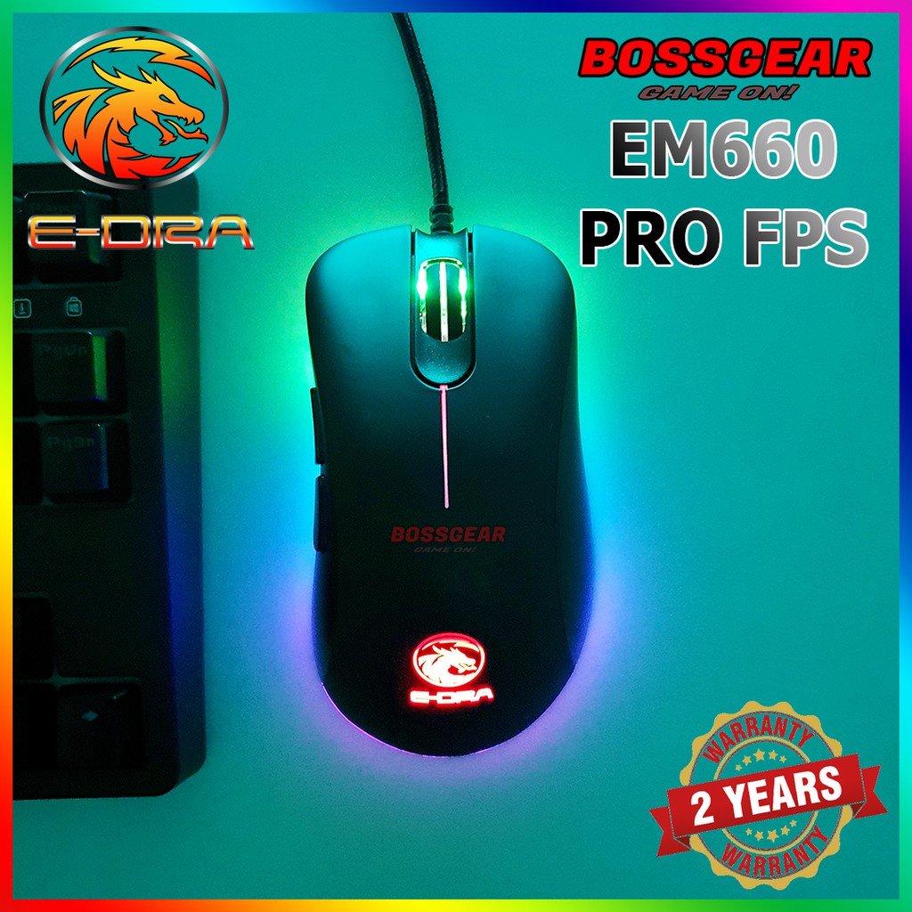 [Mã SKAMPUSHA7 giảm 8% đơn 250k]Chuột Gaming E-Dra EM660 Pro FPS ( LED RGB, 16000 DPI, Bảo hành 2 năm )