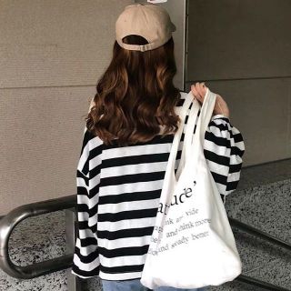 [ODER] ÁO KẺ OVERSIZE TAY BỒNG ULZZANG