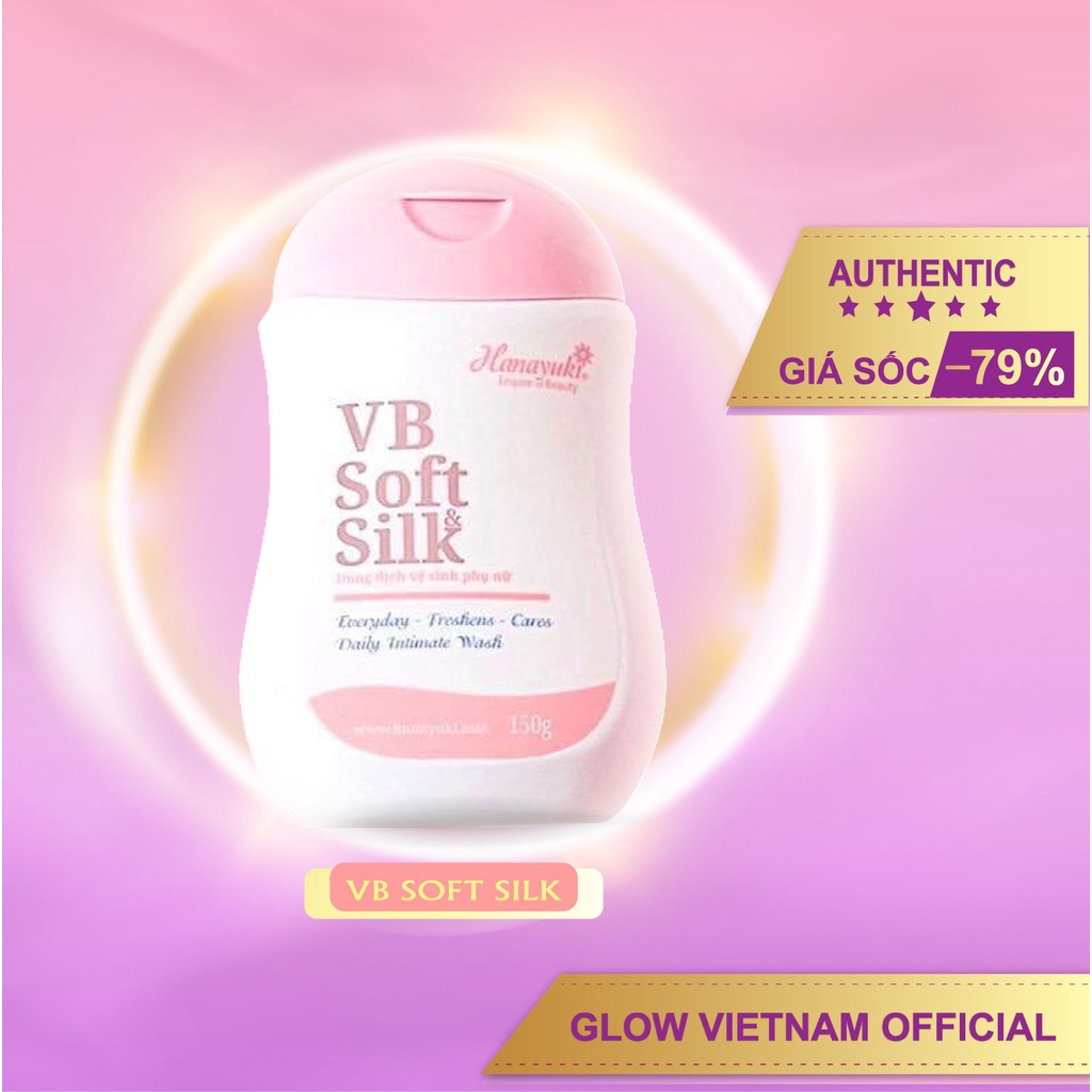 Set sỉ 2 dung dịch vệ sinh vùng kín nam nữ Hanayuki chính hãng xanh Hana Soft Silk và hồng VB Soft Silk