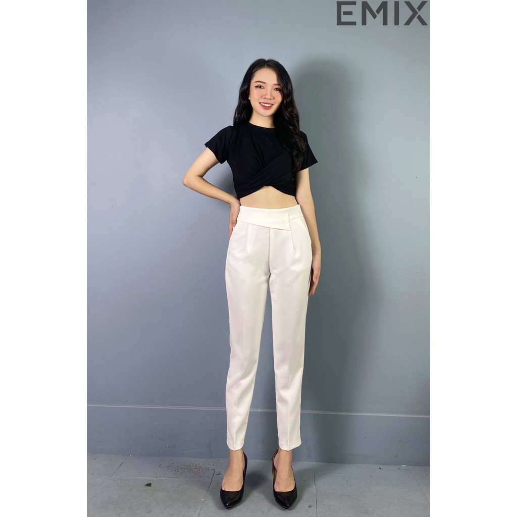 Quần tây công sở tuyết mưa màu đen 805 EMIX | BigBuy360 - bigbuy360.vn