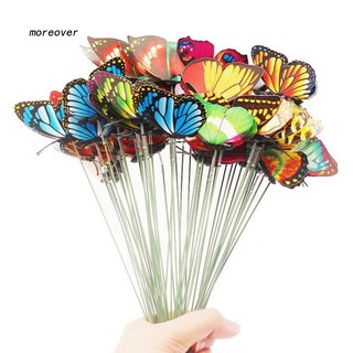 15 con bướm giả gắn cây sinh động dùng trang trí sân vườn