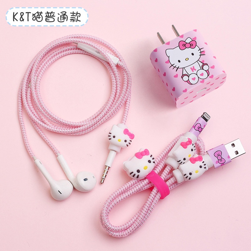 Vỏ bảo vệ cáp sạc nhanh họa tiết Stitch thích hợp cho iphone 11pro 18W