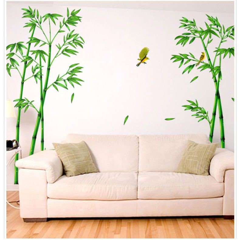 Decal dán tường Cây trúc xanh 3 - DCX047