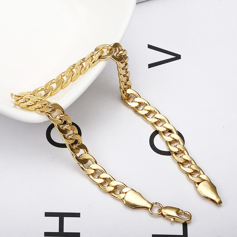 Vòng Tay Dây Xích Bằng Thép Không Gỉ Rộng 6mm Cho Nam