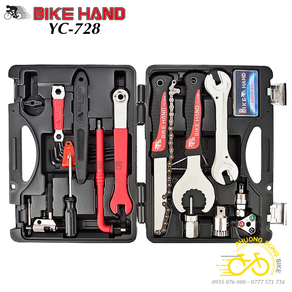 Bộ dụng cụ sửa chữa xe đạp BIKE HAND YC-728 18 món