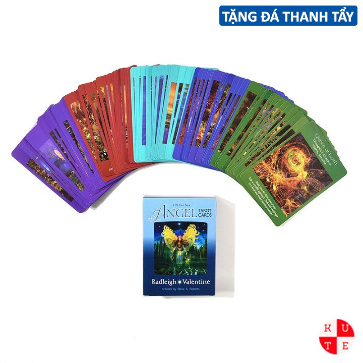 Bộ Bài Tarot Angel 78 Lá Bài Tặng Đá Thanh Tẩy C14