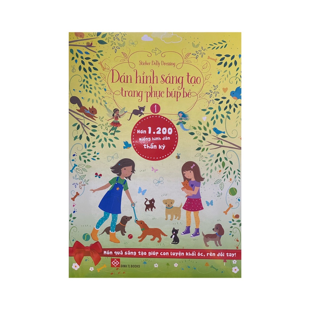 Sách - Dán hình sáng tạo trang phục búp bê ( Đinh Tị )