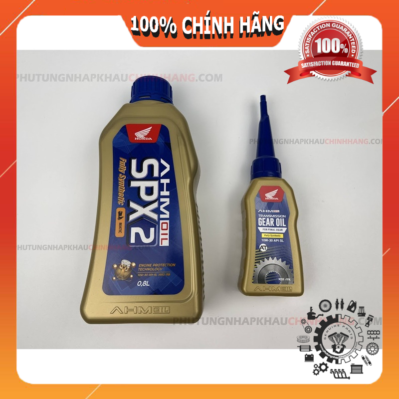nhớt tay ga Honda AHM 800ML + Nhớt láp 120ML tay ga cho Vario, Click, Airblade, SH, Vision, Lead, scoopy
