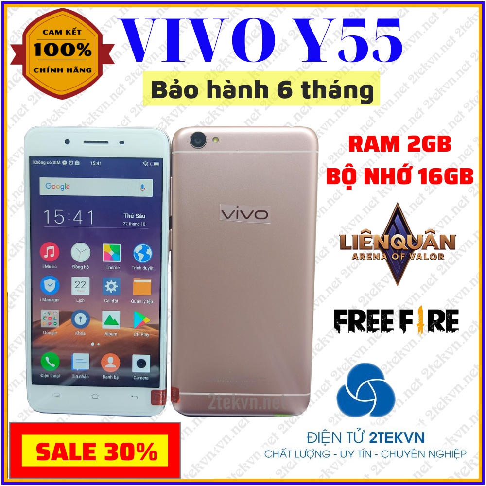 Điện thoại smartphone Vivo Y55 cấu hình mạnh, hàng chính hãng giá rẻ