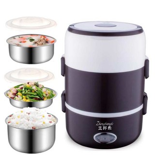 Hộp hâm nóng cơm 3 tầng inox
