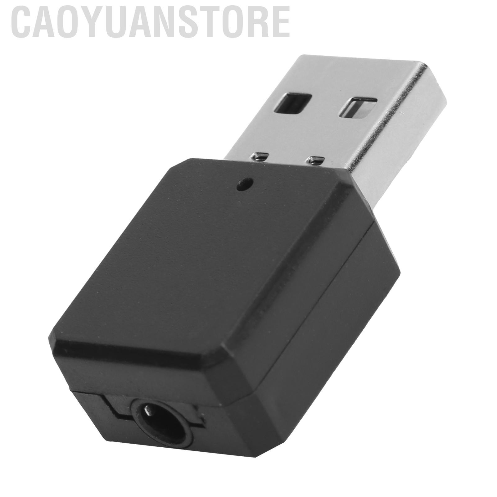 Caoyuanstore Bluetooth 5.1 USB Transmitter Adapter Wireless Audio Receiver with 3.5mm AUX Cable