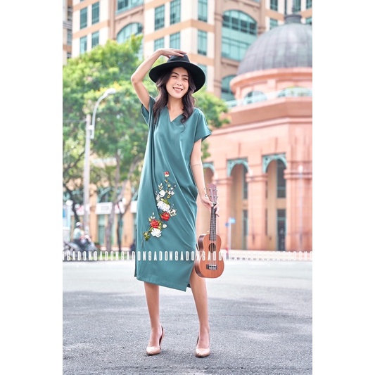 Đầm xanh của Ngado 99%💋💋💋