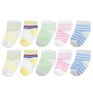 Combo 5 đôi vớ sọc sơ sinh