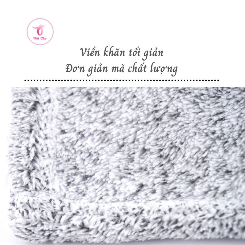 Khăn tắm than tre hoạt tính cỡ lớn, khăn lau lông mềm mịn kháng khuấn thấm hút tốt 140x70 cm - Việt thư