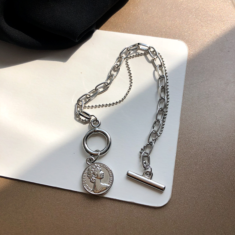 Vòng Đeo Tay đôi Mala Hợp Kim Màu Bạc Phong Cách Punk Cá Tính Dành Cho Cặp Đôi | BigBuy360 - bigbuy360.vn