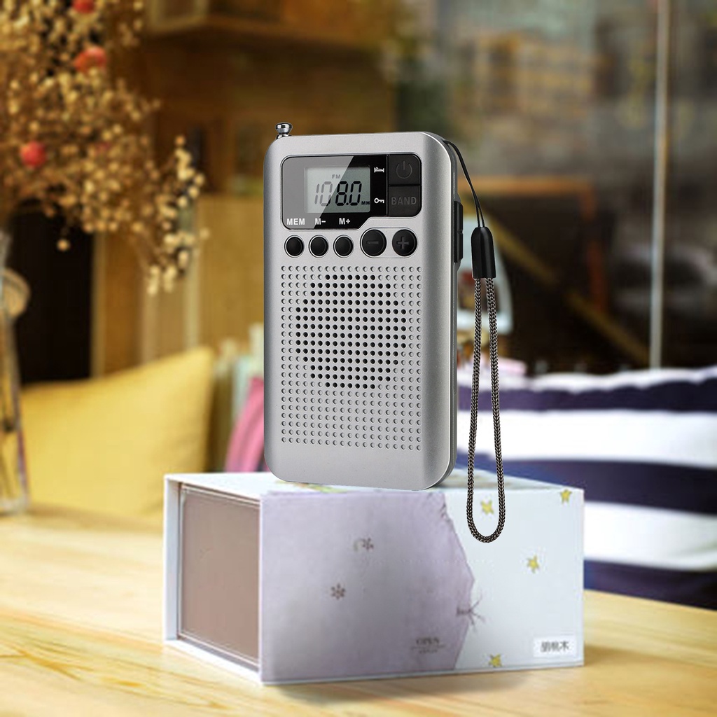 Radio Kỹ Thuật Số Mini Đa Năng Retekess Tr106 Màn Hình Lcd Dễ Sử Dụng