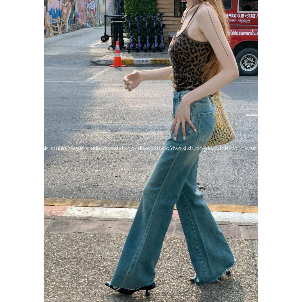 Quần Denim Ống Loe Thời Trang Dạo Phố Cá Tính 62974