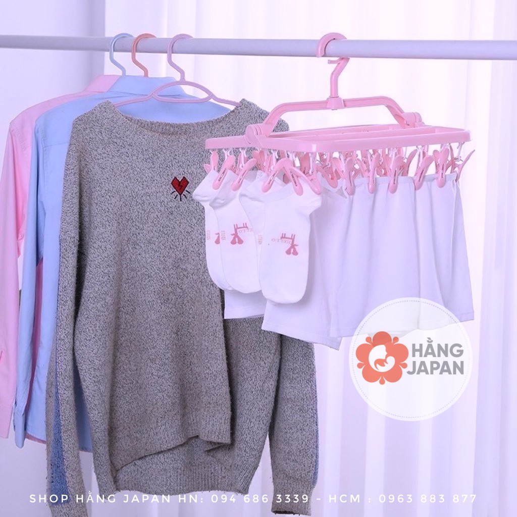 Móc chùm phơi quần áo 22 kẹp/32 kẹp