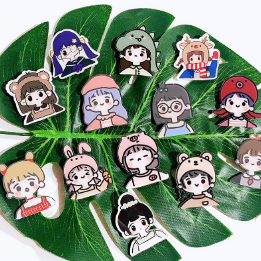 Ghim Cài Áo Hình Hoạt Hình Xinh Xắn Đáng Yêu