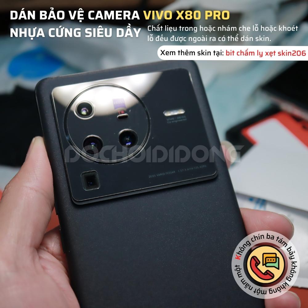 Miếng dán bảo vệ Camera Vivo X80 Pro tăng cường lực chống vỡ nguyên liệu nhựa nano cao cấp