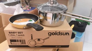 Bộ quánh+ chảo Goldsun