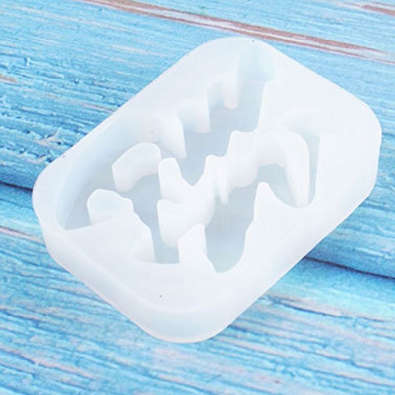 Khuôn silicone tạo hình chữ chúc phúc làm thủ công DIY tiện lợi